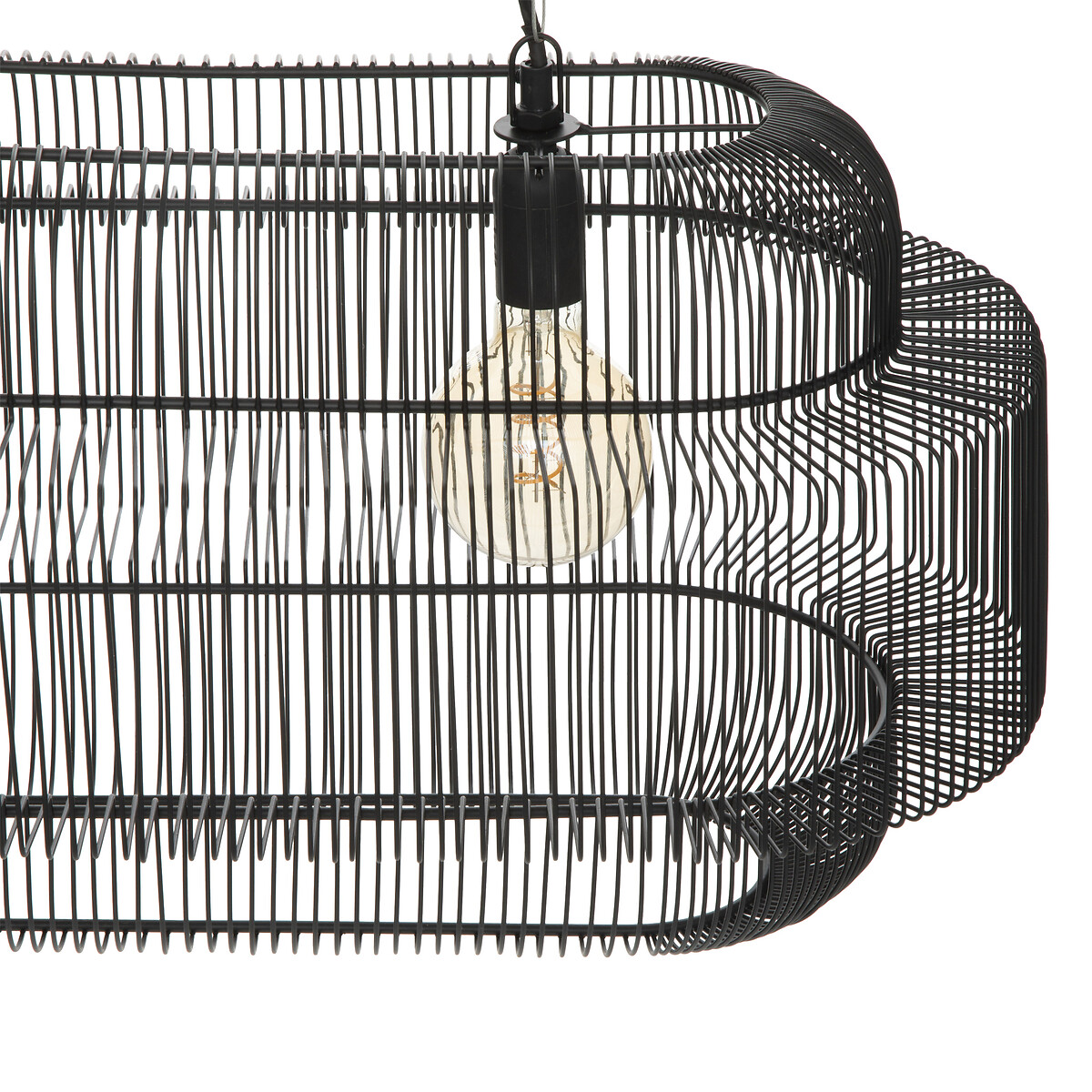 Suspension lamp "Stora" Black metal, D.72,5 cm