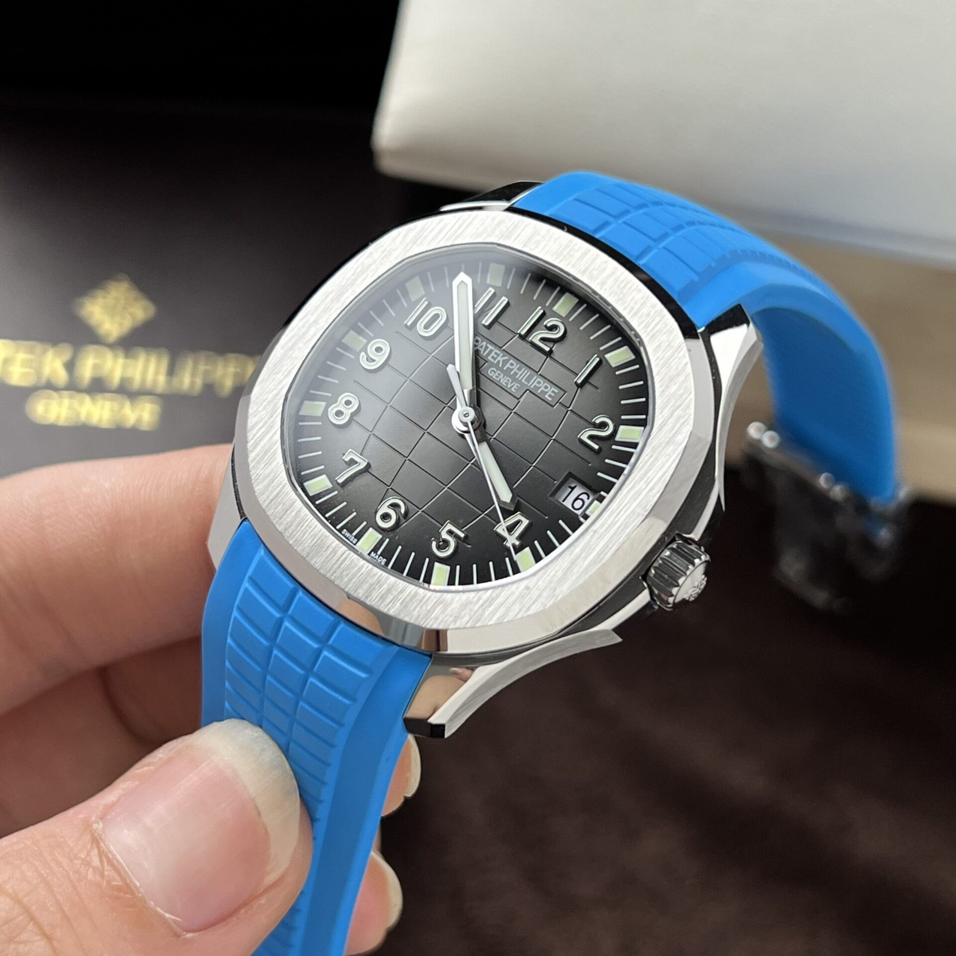 Patek Philippe Replica Watches 5167A Blue Rubber Strap 3K Factory 40mm - Top club