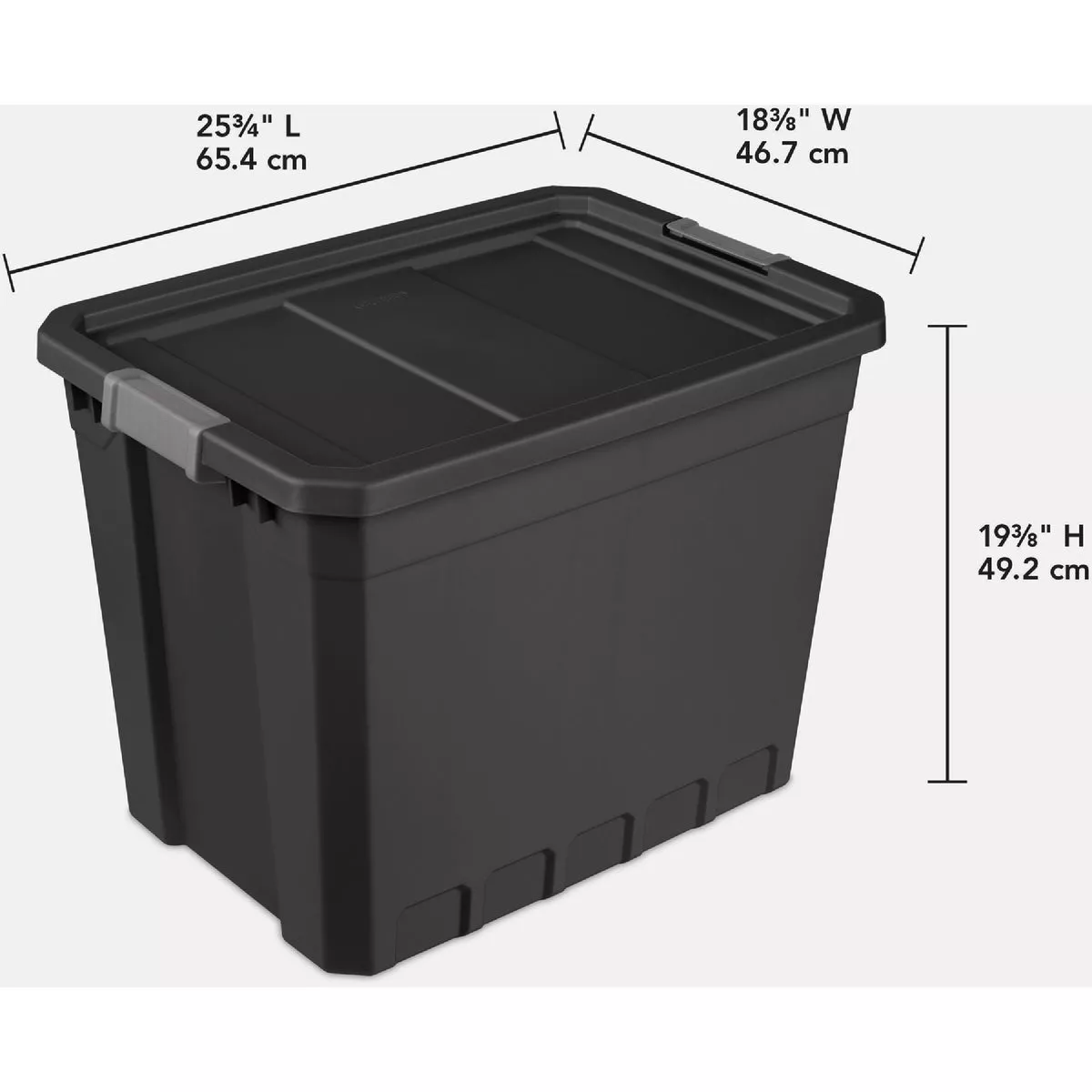 Sterilite 27 Gal./102L Black Stacker Storage Tote
