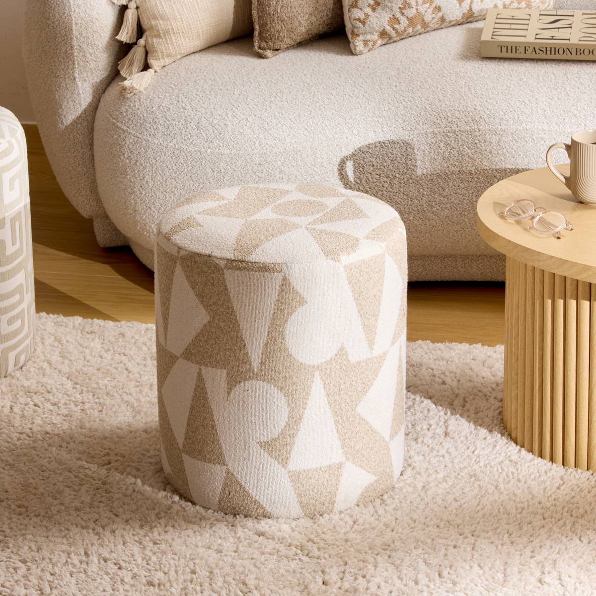 Pouf "Delor" Beige