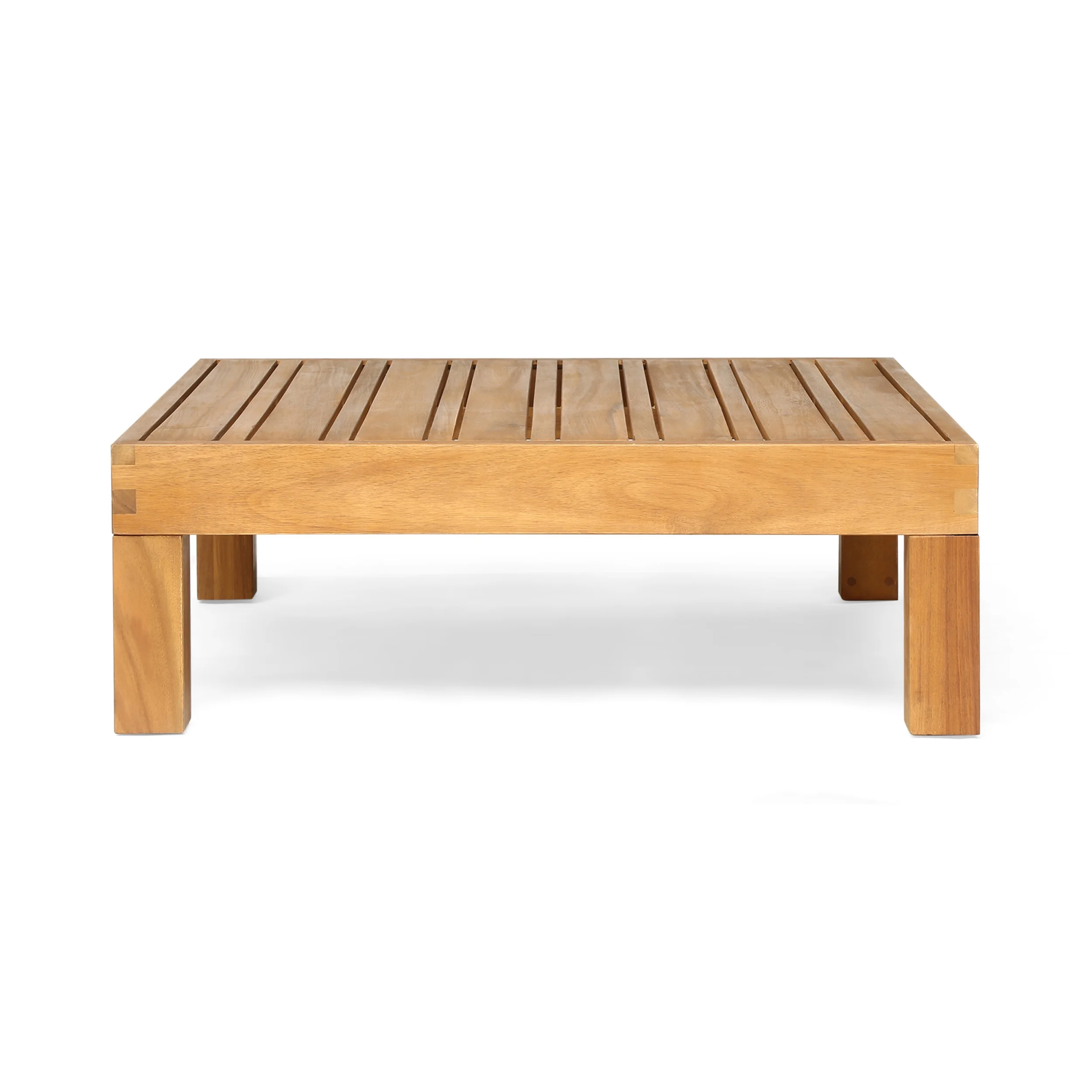 Kaena Acacia Wood Outdoor Coffee Table, Teak - Image 16
