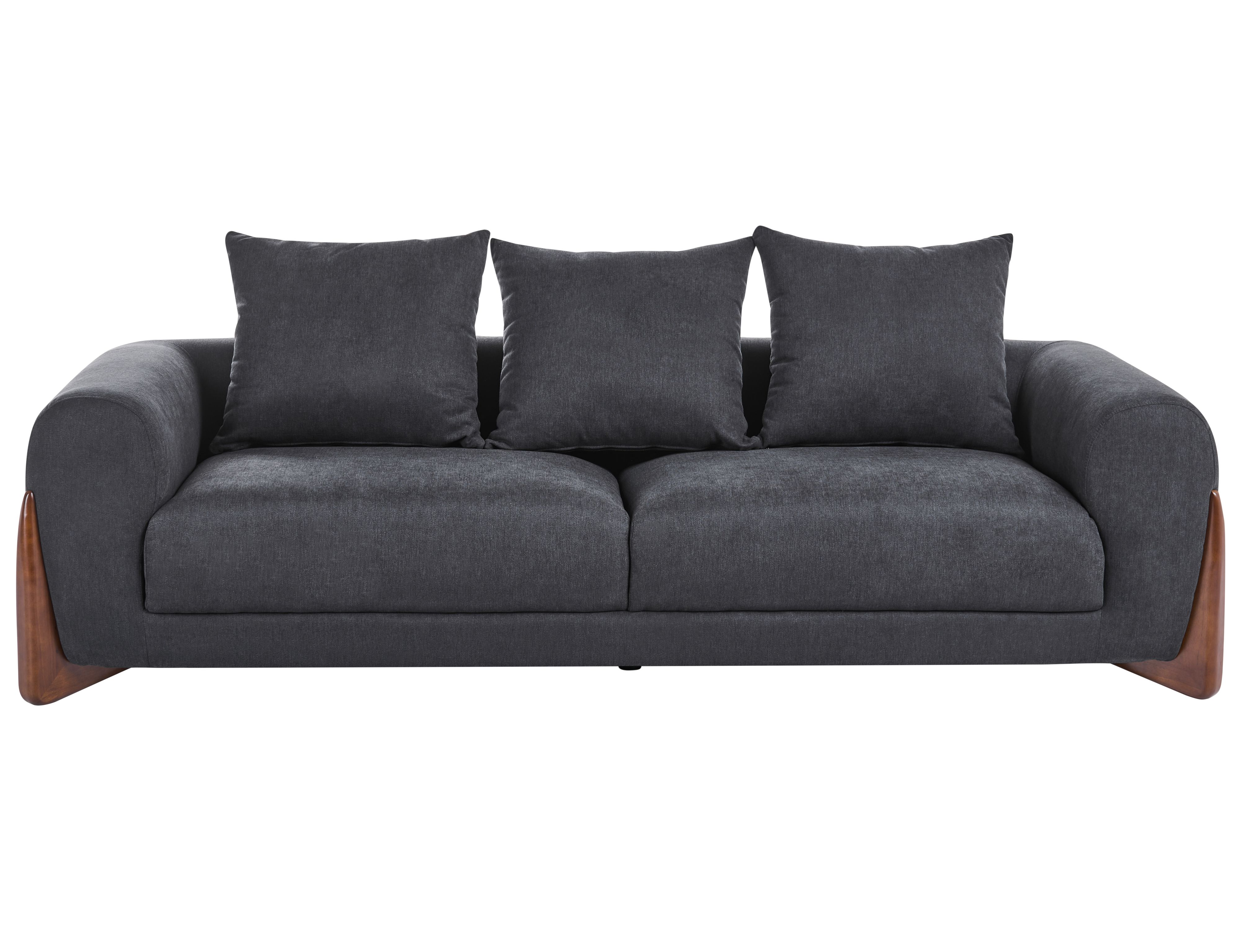 Sofa 3 Seater VINLIDEN Black