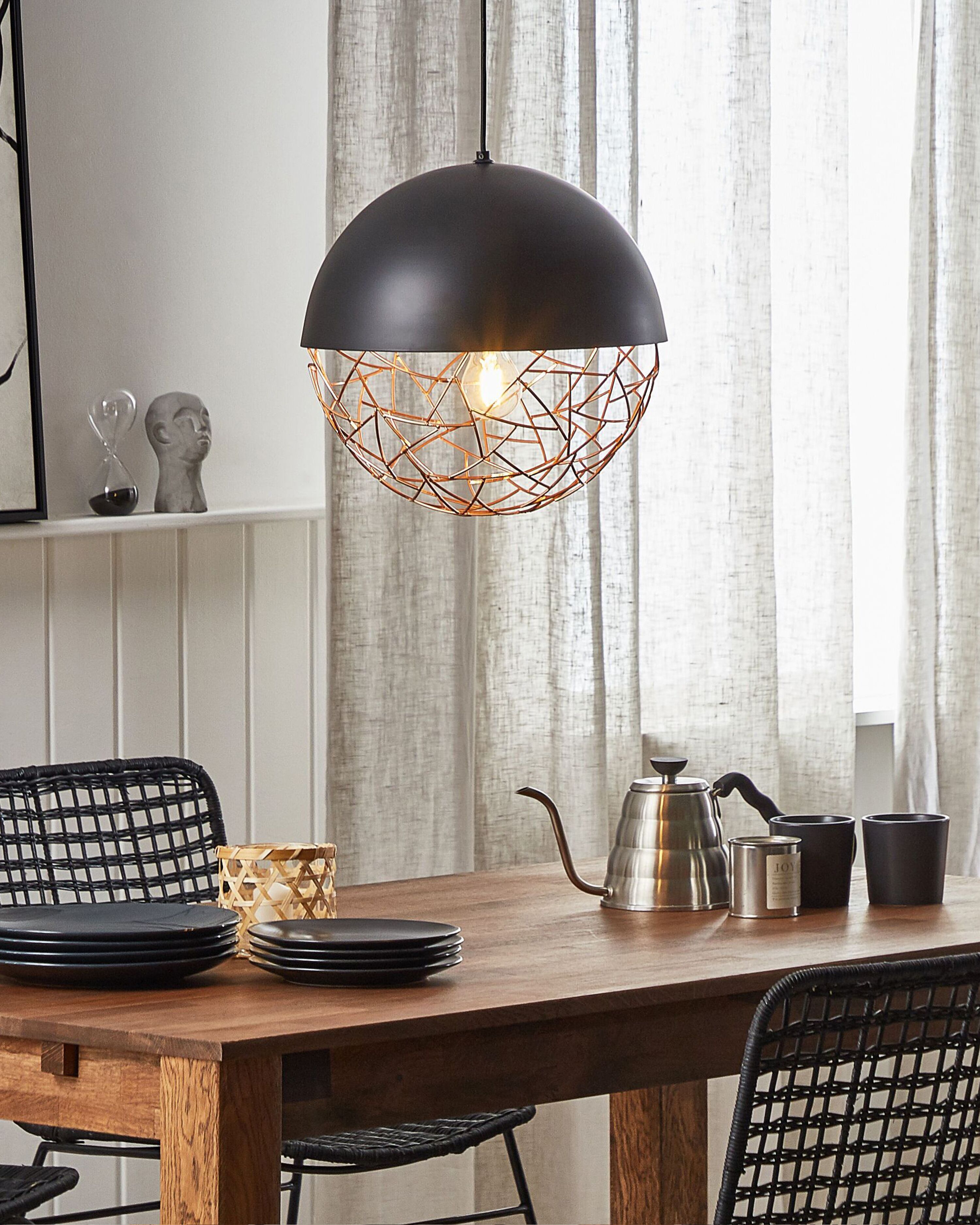 Pendant Lamp PADMA Metal Black