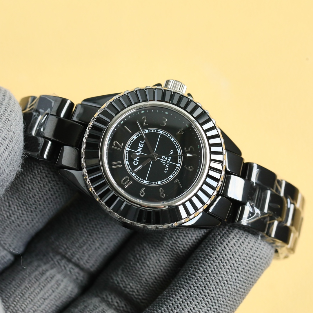 New Super Ceramic - Chanel J12 33mm watch! Goddess Benefits - Black(1:1 replica) - Top club