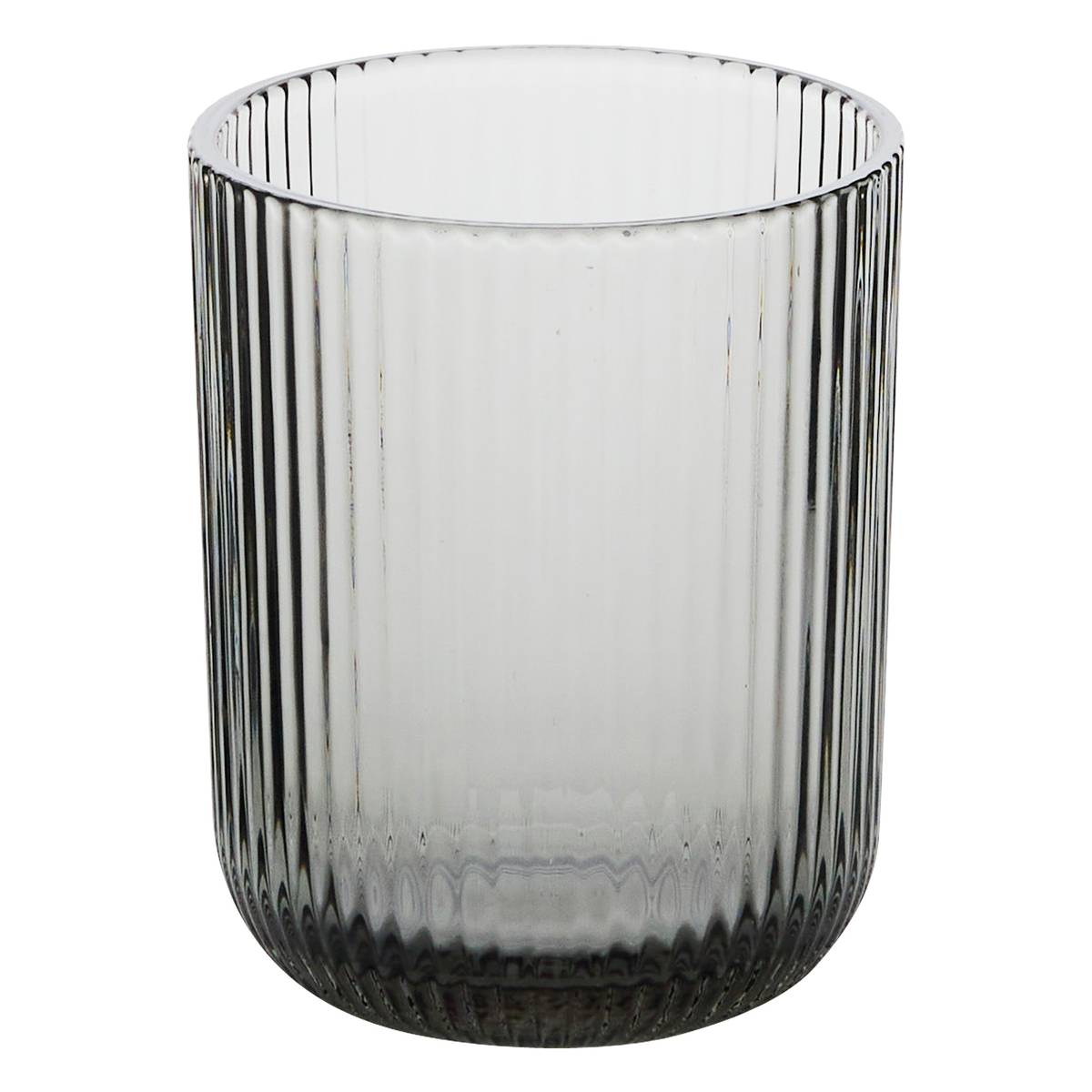 Set of 6 low tumblers "Ema" Glass, Grey