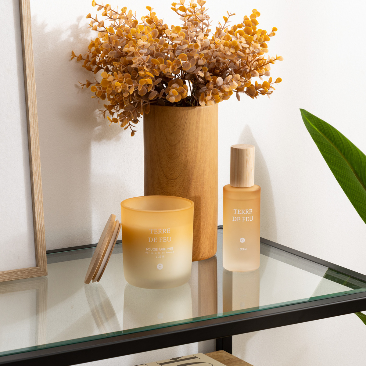 Scented candle "Terre de Feu" Lilac bouquet, 255g