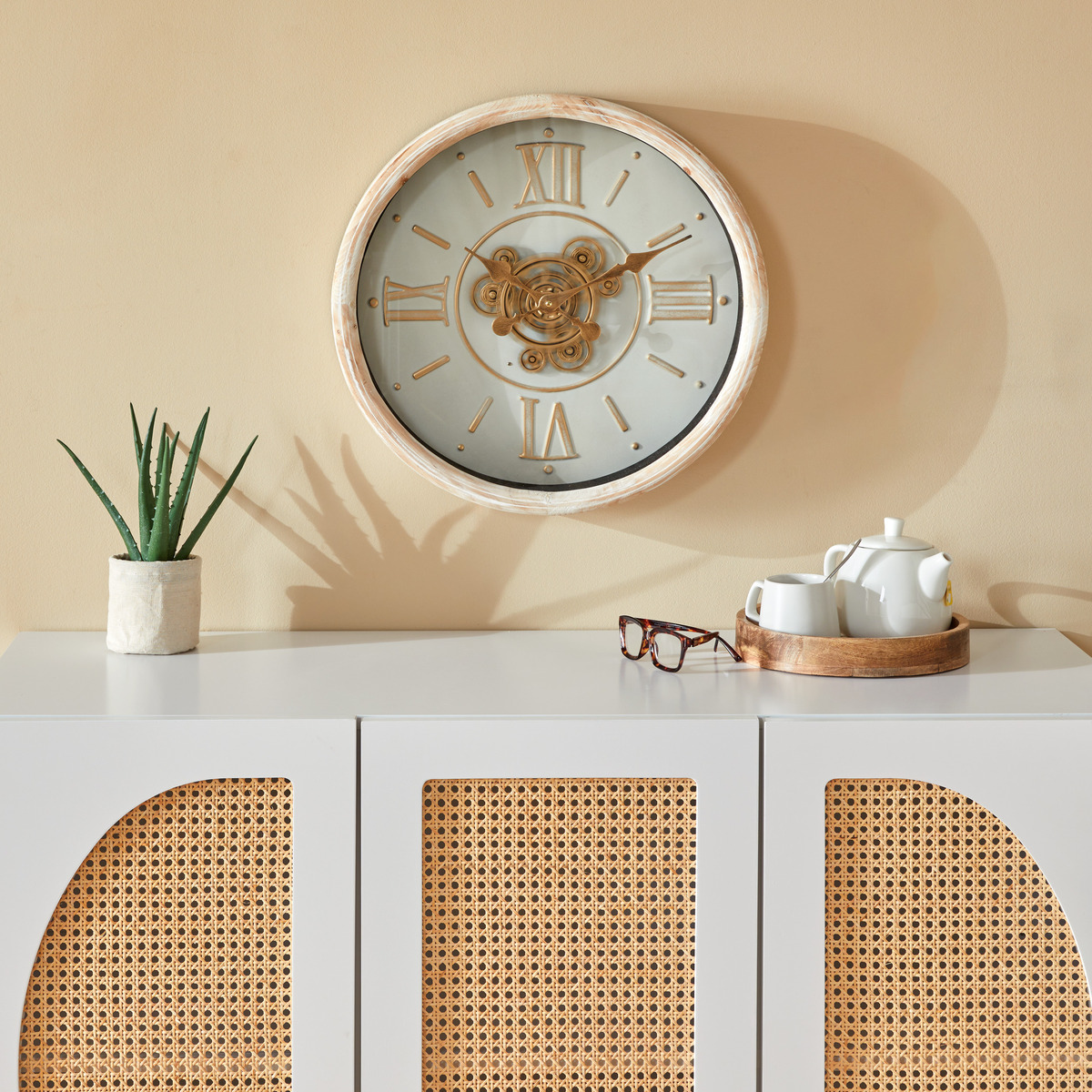 Clock "Sonika" Beige, D. 49.5 cm