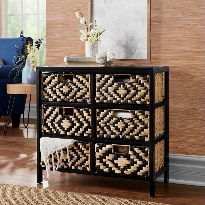 Nala 6-Basket Storage Cabinet - MIDNIGHT VELVET CATALOG