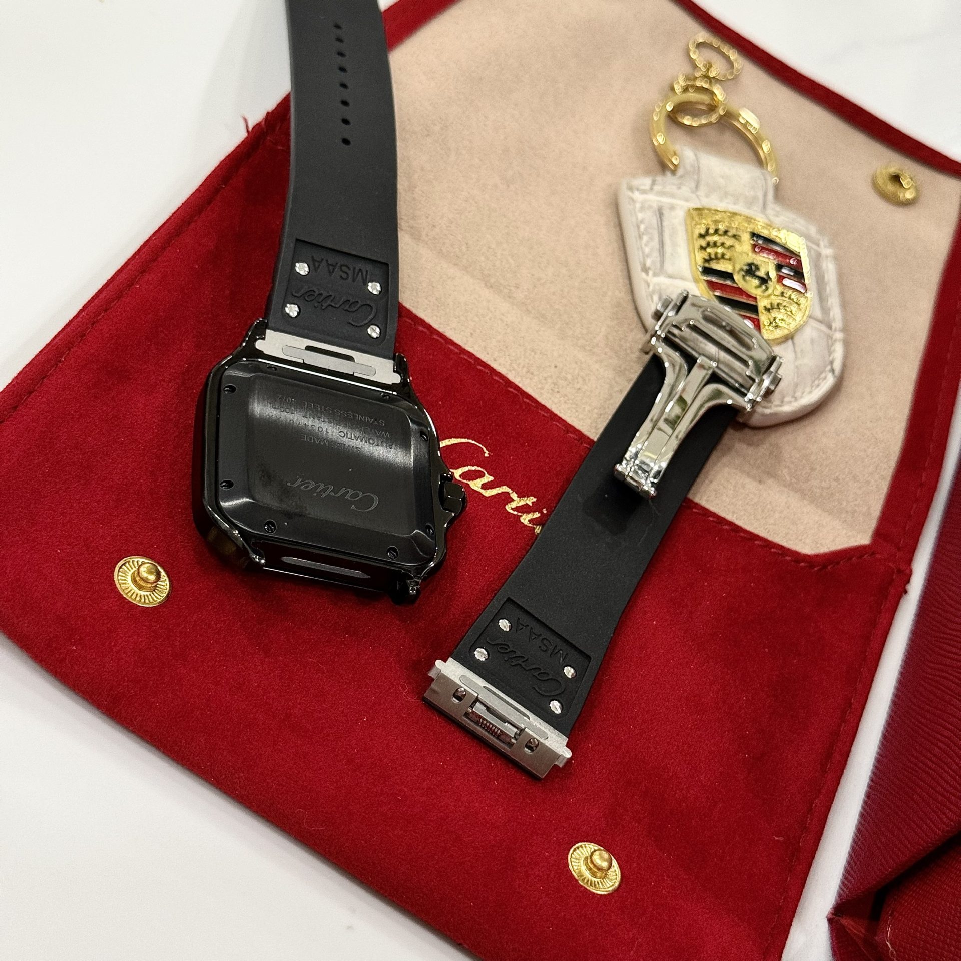 Cartier Replica Watch Santos WSSA0039 Black Rubber Strap BV Factory 39.8mm - Top club