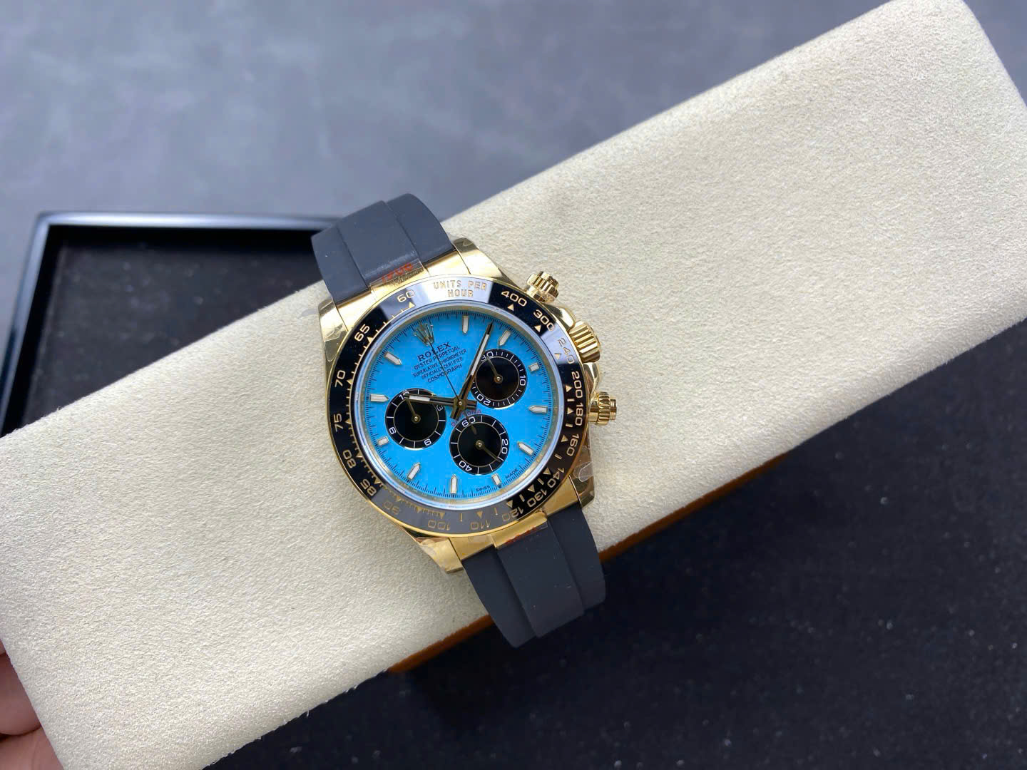 Rolex Cosmograph Daytona 126518LN-001 Replica Watch Blue Dial Weight 152 Grams QF Factory 40mm - Elite Watch Atelier