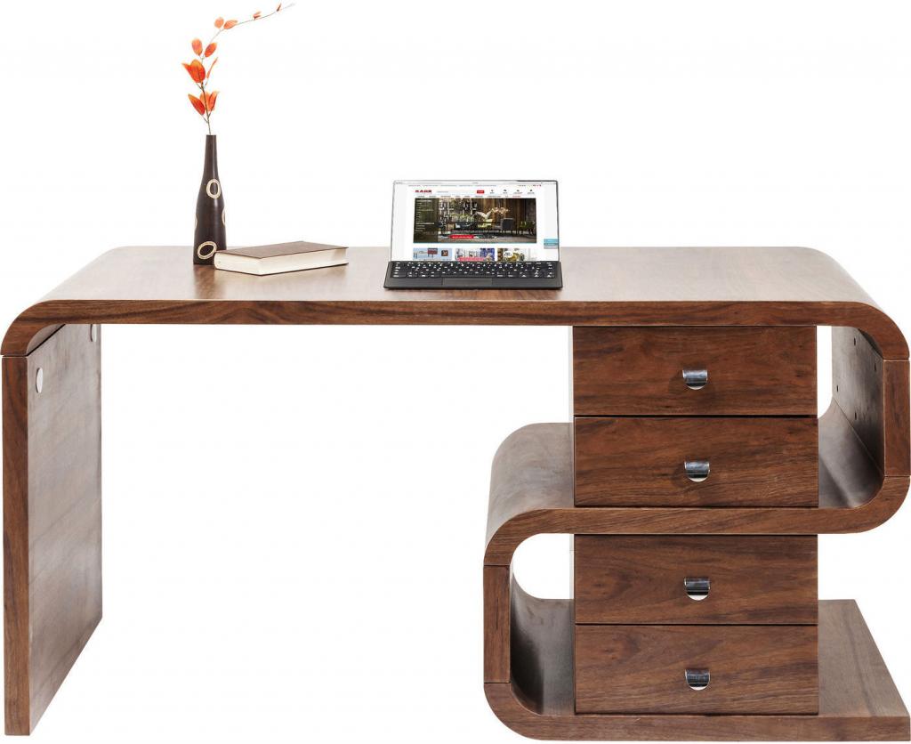 Kare Design Soft Snake Bureau - B150 X D70 X H76 Cm - Walnoot