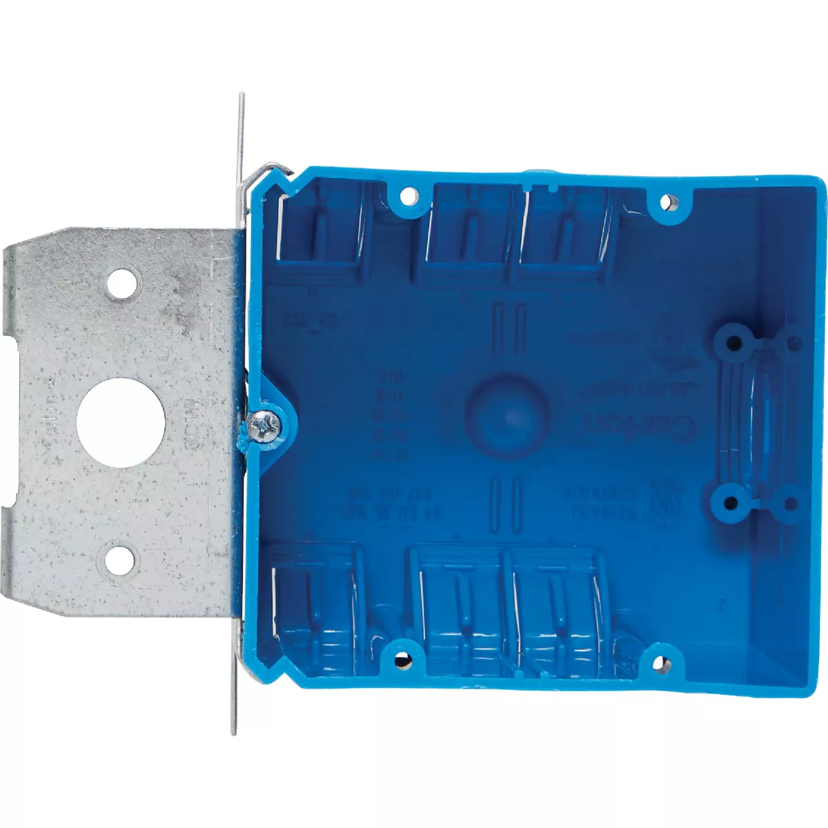 Carlon 2-Gang PVC Molded Old Work Dual Voltage Wall Box, 18 Cu. In.