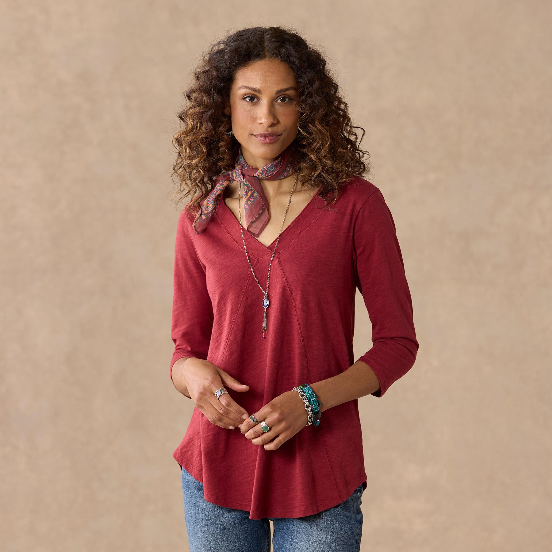 Everyday Essential Tee 3/4 Sleeve - Sundance Clothing