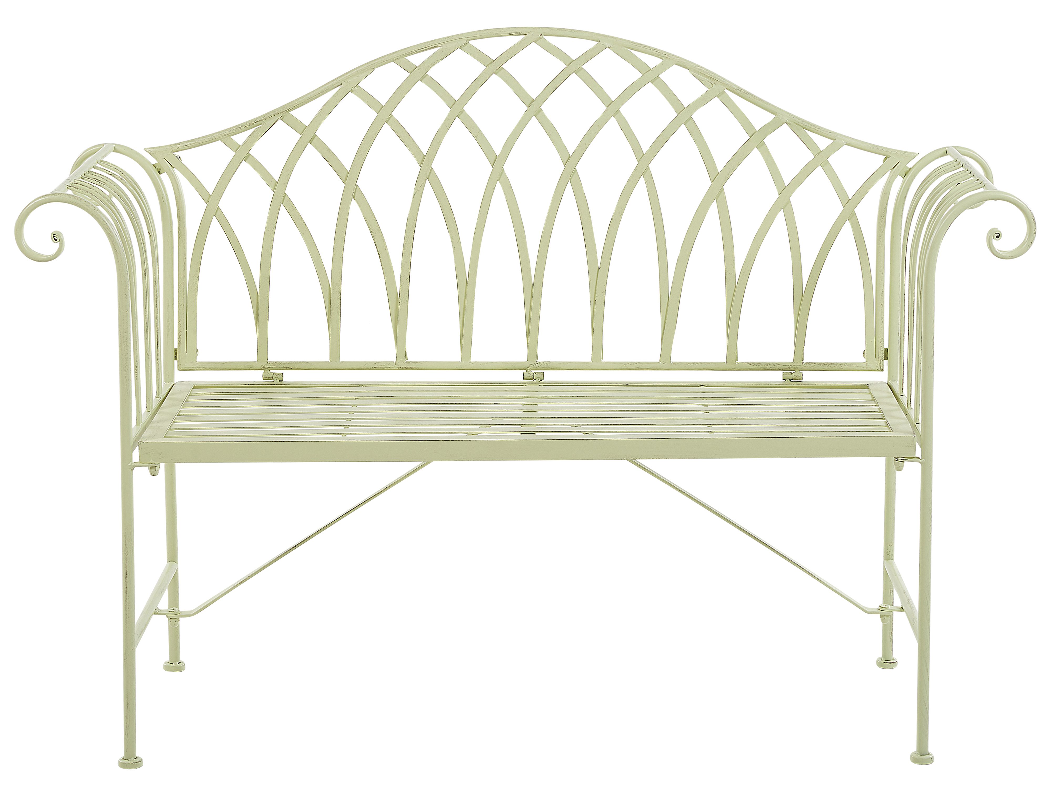 Garden Bench MILAZZO 130 cm Metal Light Green