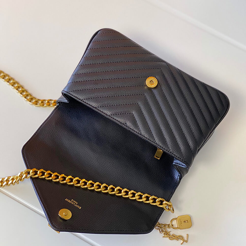 YSL Saint Laurent College Quilted-leather Satchel Bag1:1High-quality replica