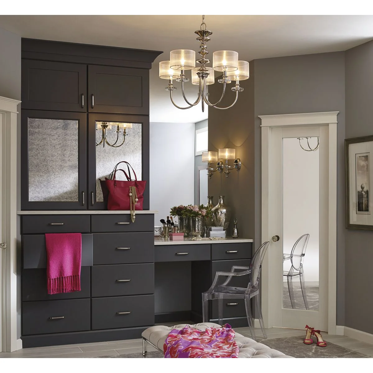 P400049-104-Progress Lighting-Marche - 25.125 Inch Height - Chandeliers Light - 5 Light - Line Voltage     -Traditional Installation