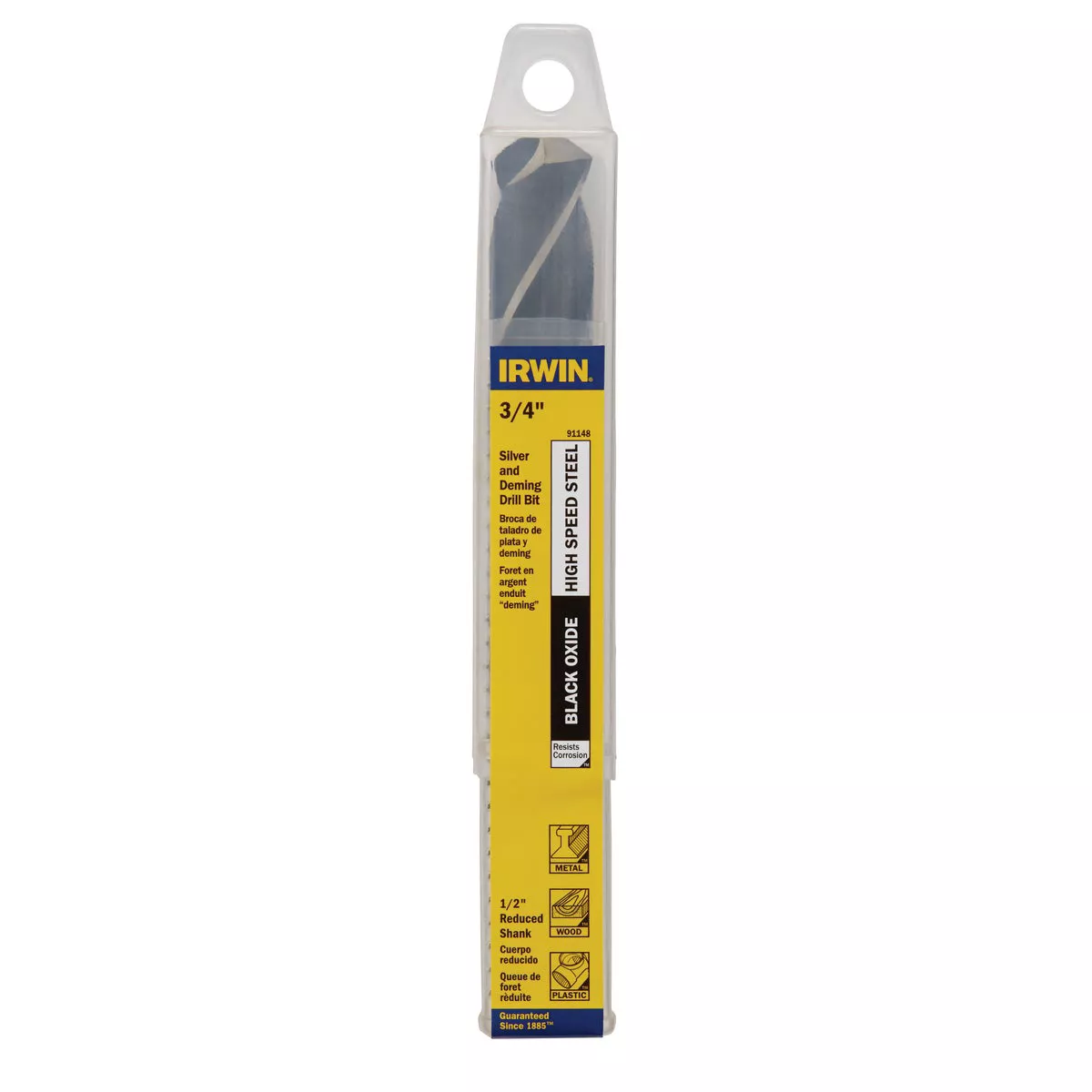 Irwin 3/4 In. Black Oxide Silver & Deming Drill Bit