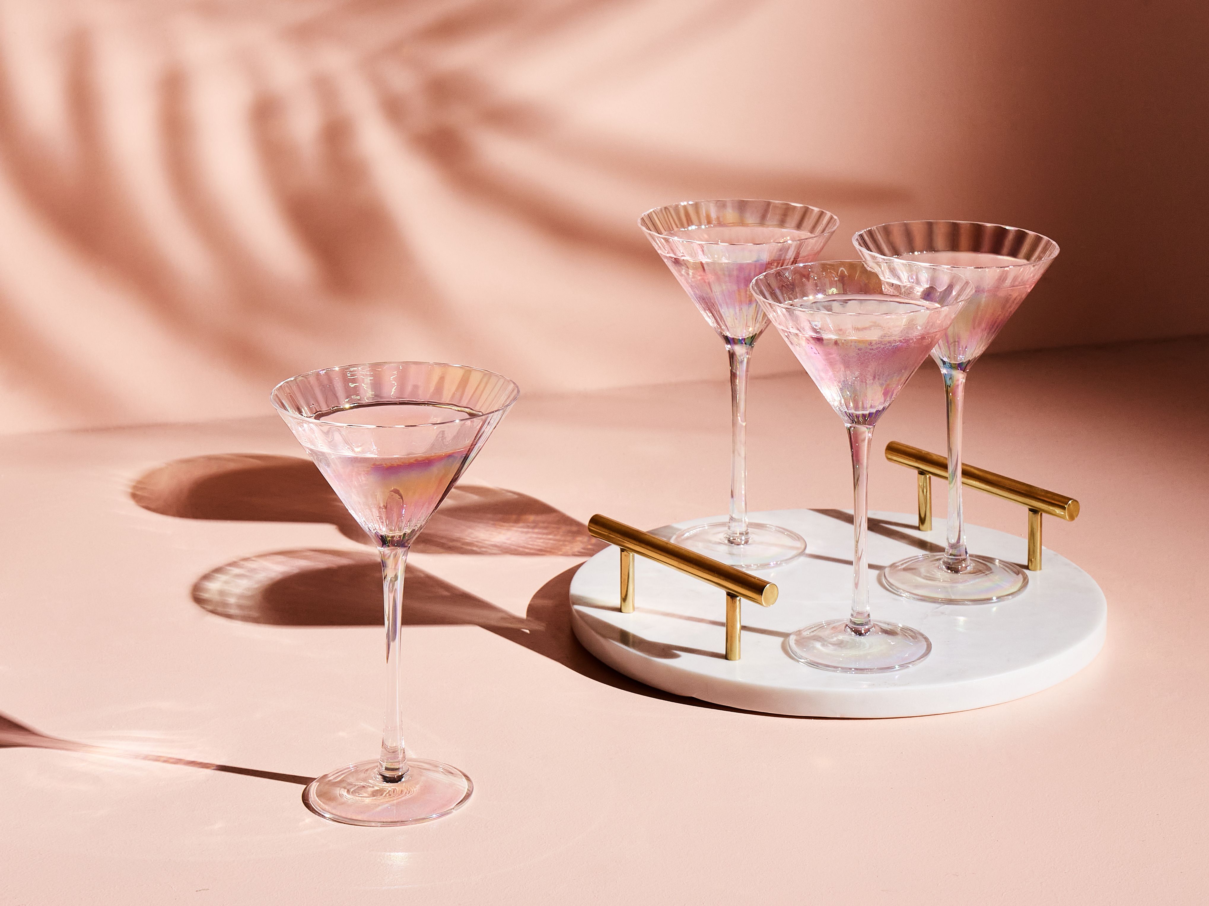 Set of 4 Martini Glasses MORGANITE 220 ml Transparent