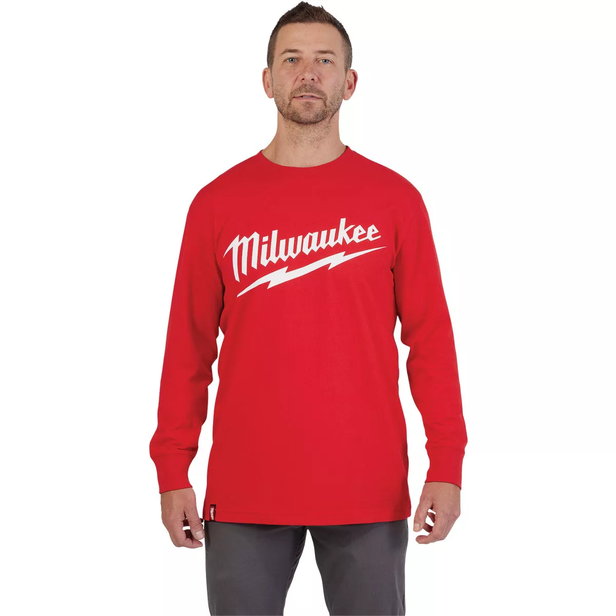 Milwaukee Medium Red Long Sleeve Men's Heavy-Duty Shirt