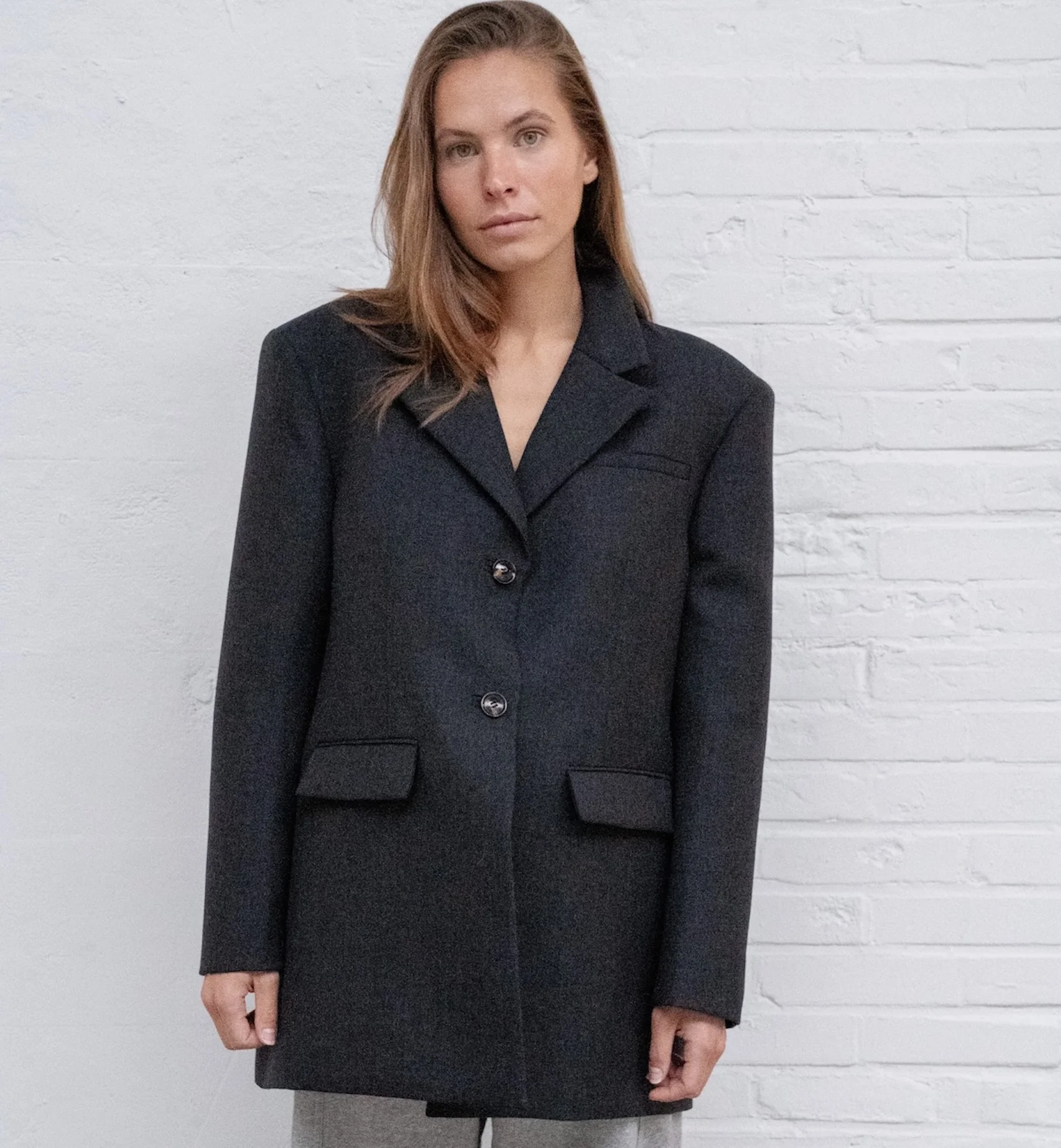 GANNI Wool Suiting Blazer