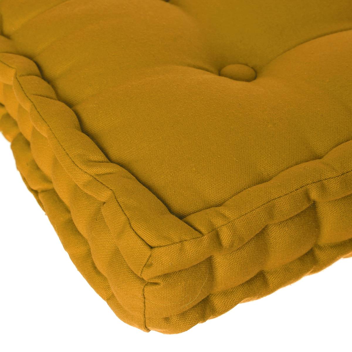 Floor cushion Yellow, 40x40 cm
