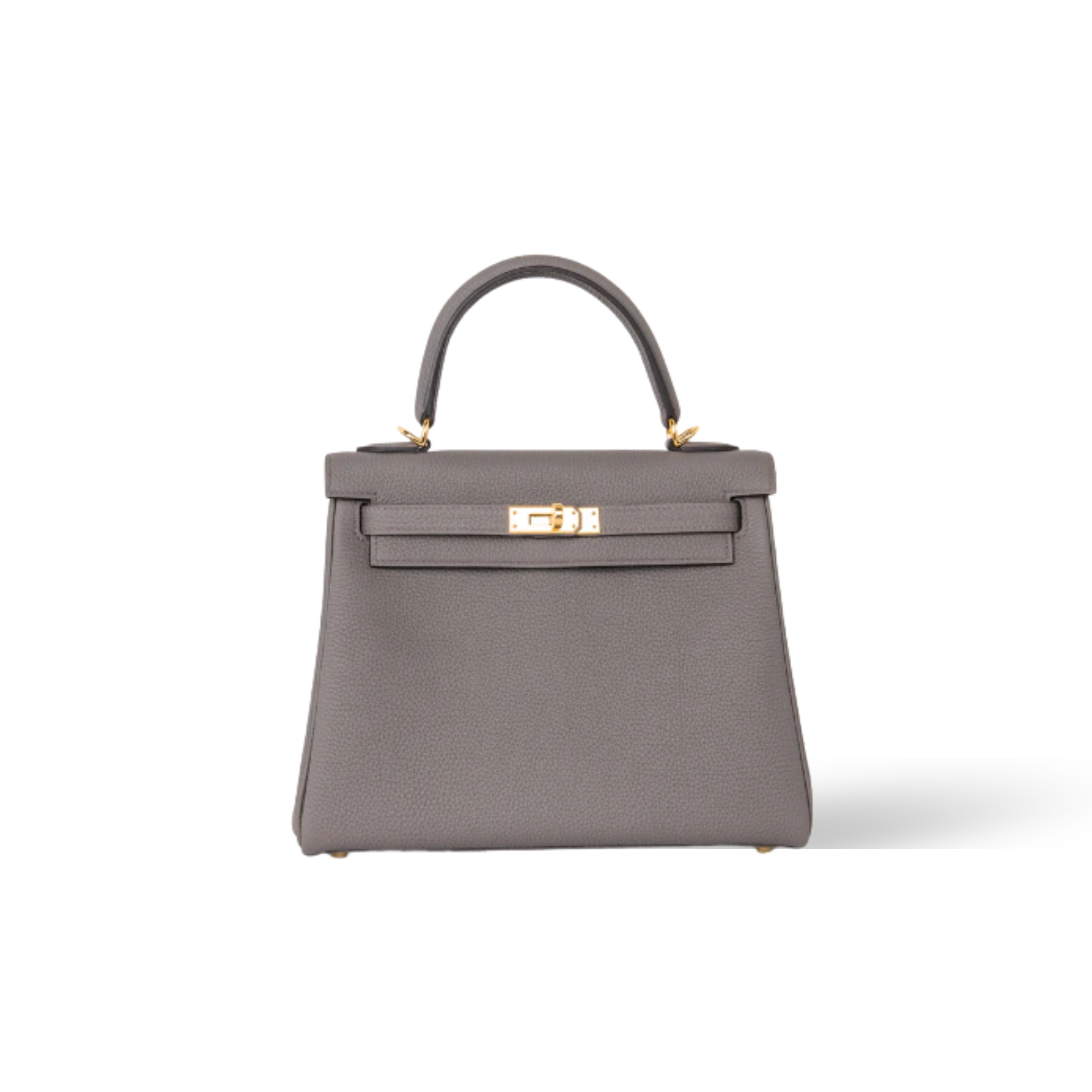 Hermes Kelly 25 Bag In Etain Epsom Leather For Women 25cm/10in