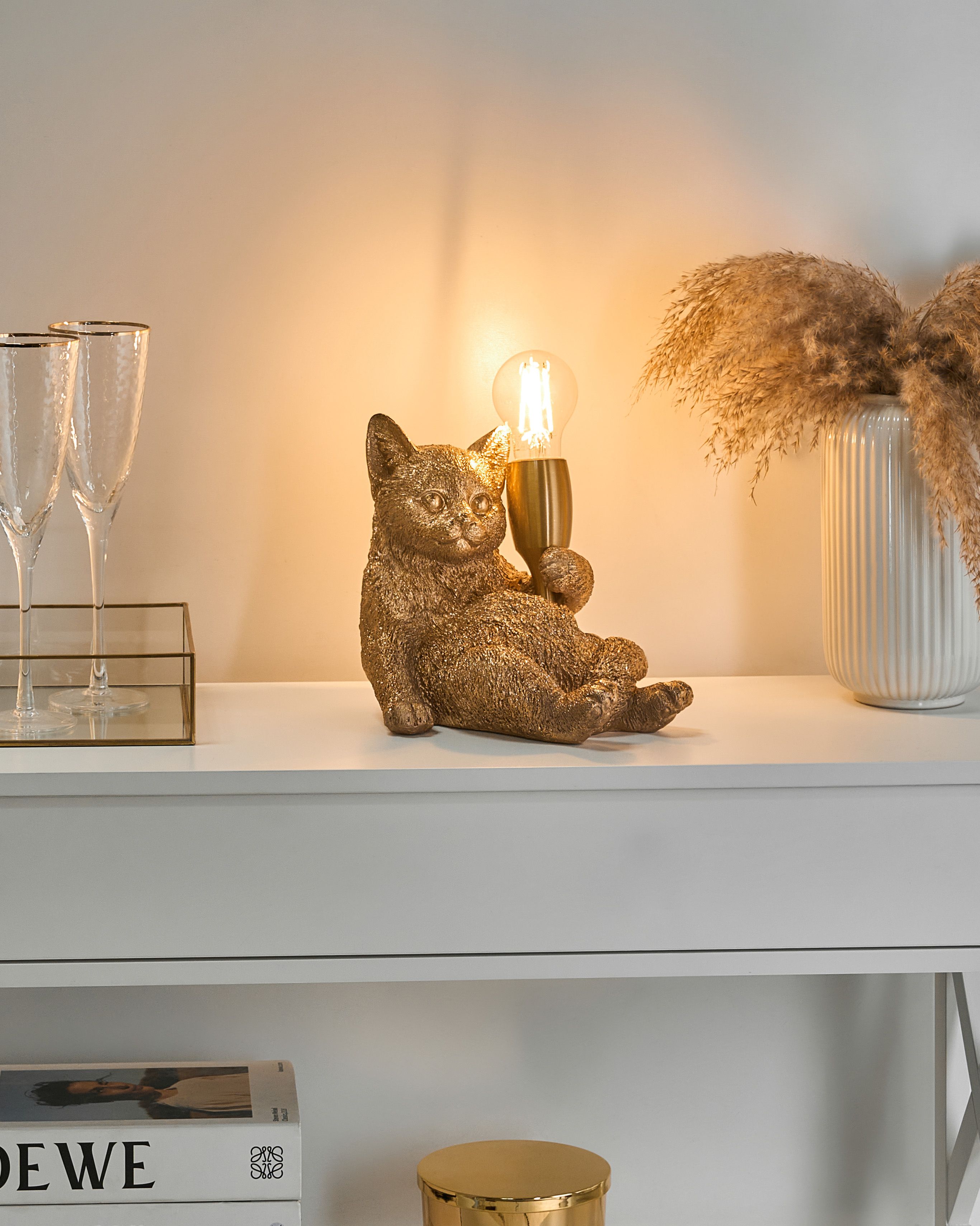 Table Lamp Cat ZIPPY Gold