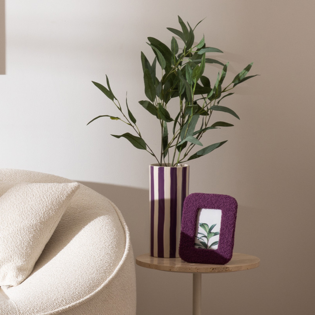 Photo frame "Neela" Terry, purple, 10x15 cm