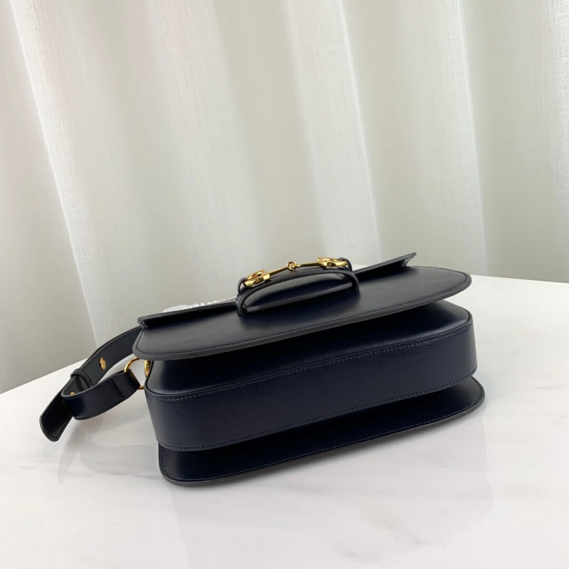 Replica Gucci 1955 Horsebit Shoulder Bag 602204 Blue1:1High-quality replica