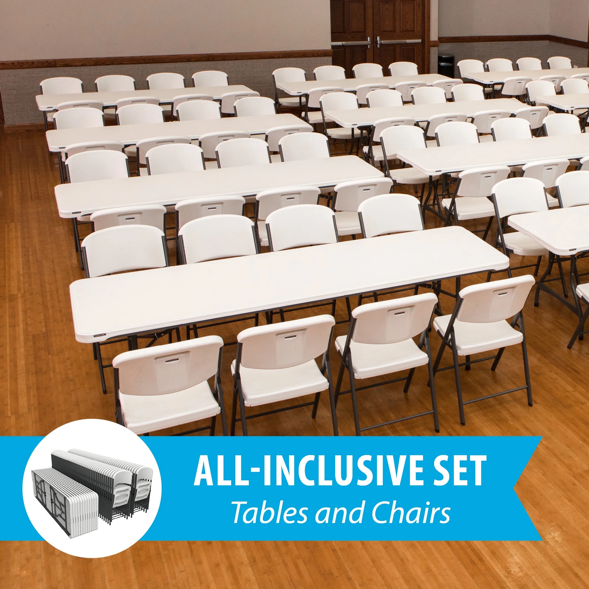 Lifetime Folding Table and Chair Set - Pack of 108 - Image 6