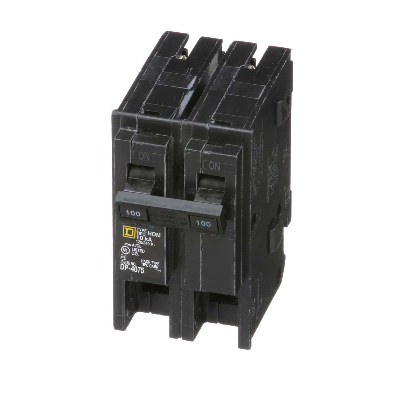 Square D Homeline 100A Double-Pole Standard Trip Main Breaker