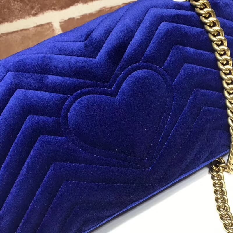 Replica Gucci Gg Marmont Velvet Shoulder Bag 4434971:1High-quality replica