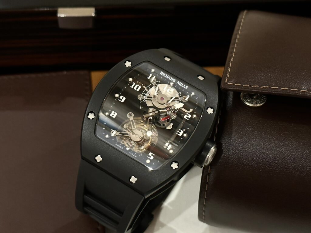 Richard Mille Replica 11 Watch RM001 Tourbillon Black Ceramic Highest Quality 42mm - Top club