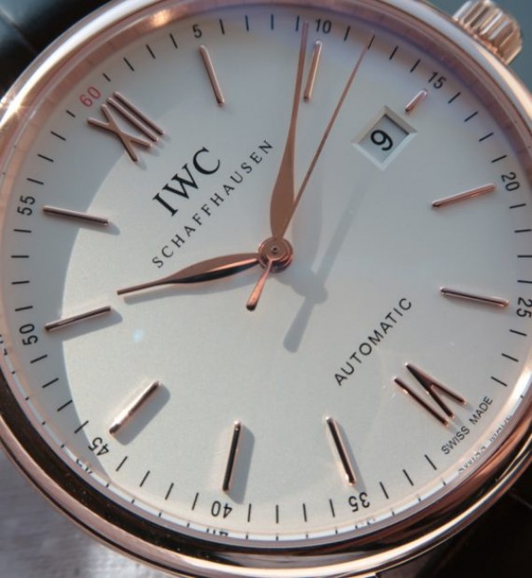 Replica IWC MK Portofino RG IW356504 Automatic White Dial Leather Strap - Elite Watch Atelier