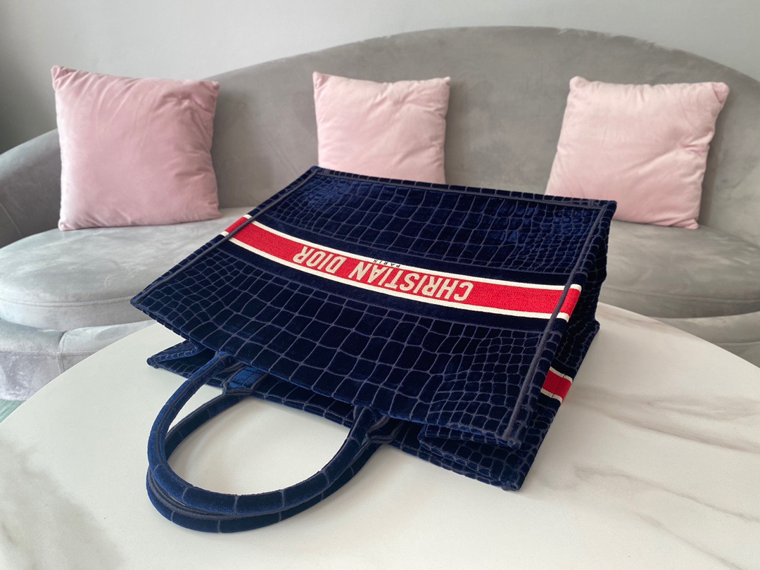 Christian Dior Large Dior Book Tote Red Blue, For Women, Women’s Handbags 16.5in/42cm CD1:1High-quality replica