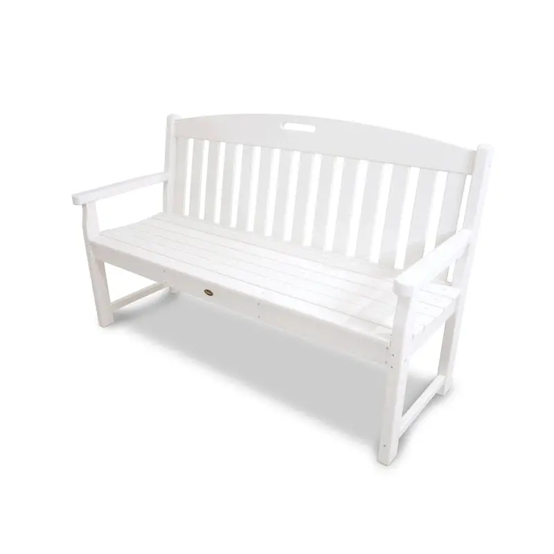 POLYWOOD Outdoor Bench, 60-Inch Recycled Plastic - Yacht Club - Image 4 POLYWOOD Outdoor Bench, 60-Inch Recycled Plastic - Yacht Club - Image 4