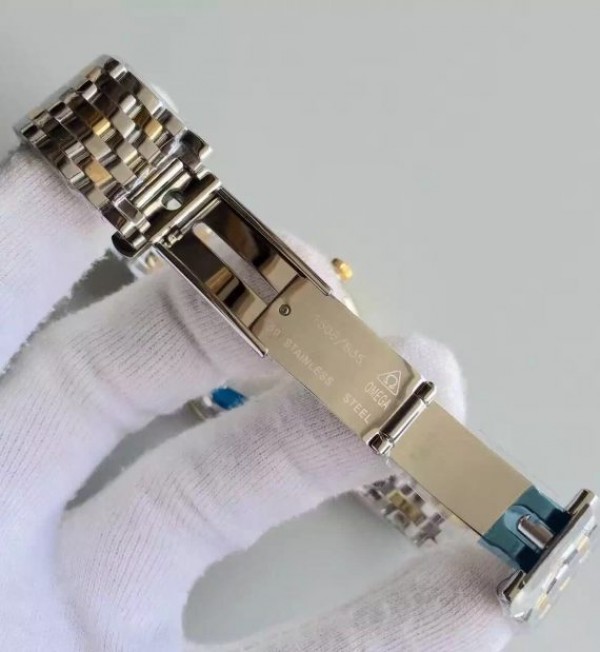 Replica Omega MK De Ville 39.5mm Yellow Dial Diamonds Markers RG Bezel SS/RG Bracelet A2824 - Top club