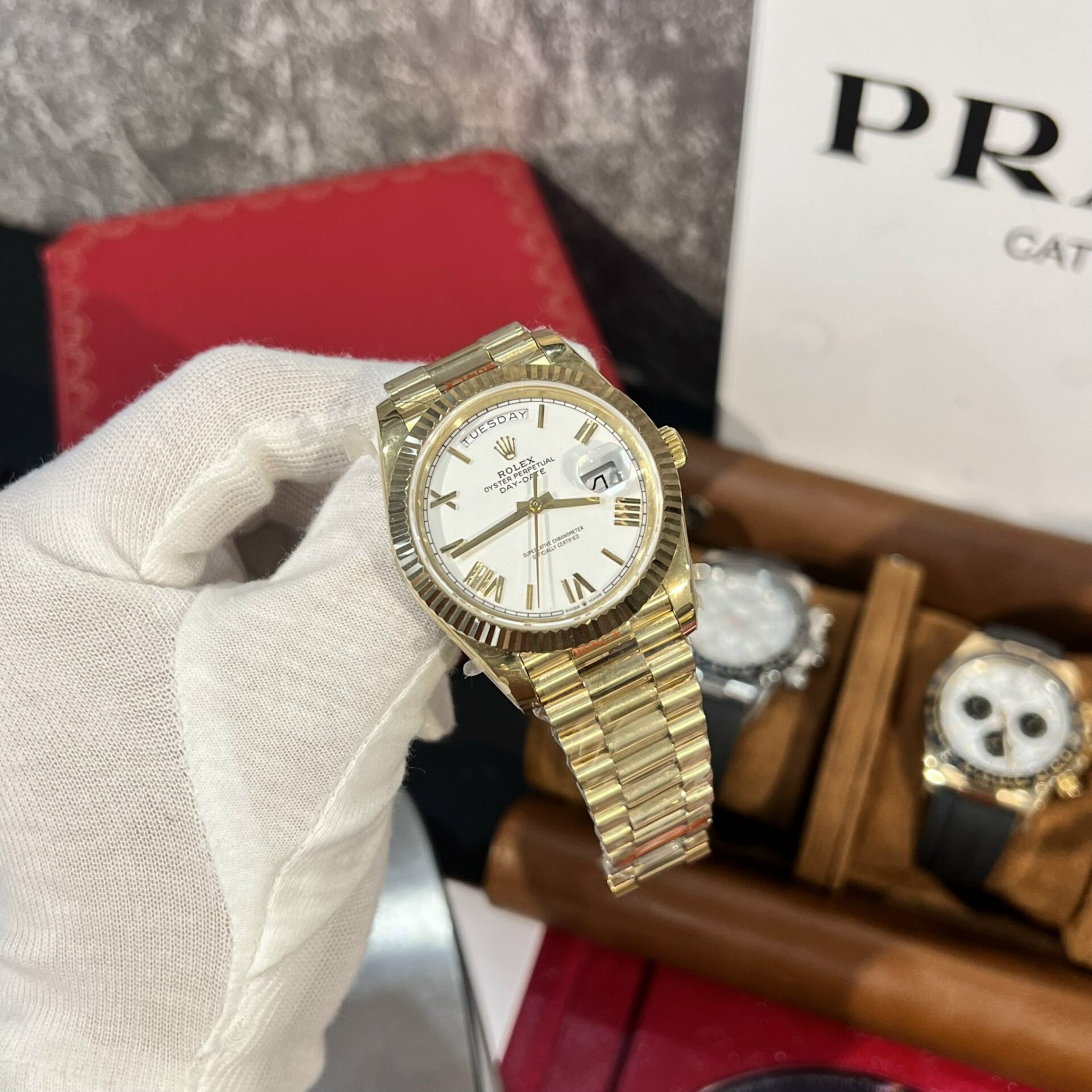 Rolex Replica 1:1 Watch Day-Date 228238 White Dial Factory GM V2 40mm - Top club