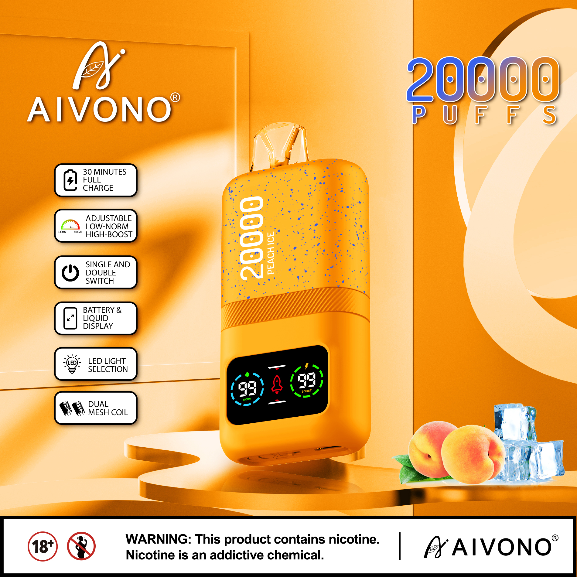 AIVONO AIM MAGIC 20000 Puffs Disposable Vape