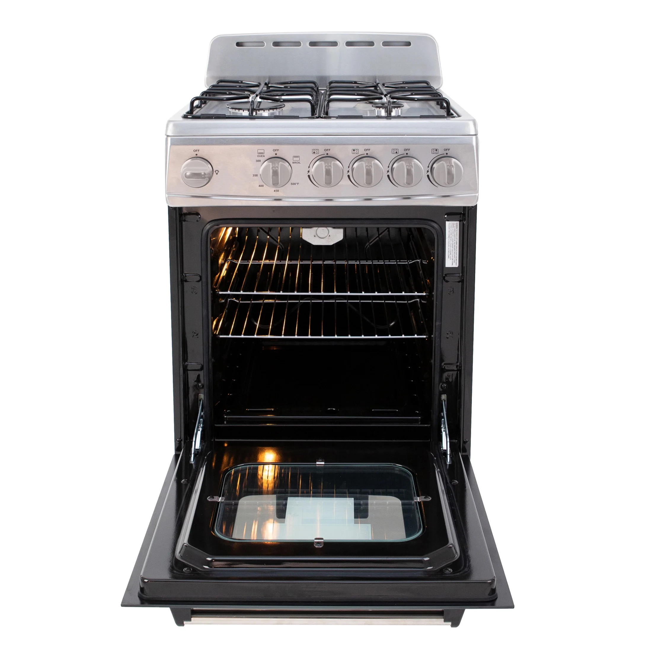 Avanti 20" Compact Gas Range Oven, in Stainless Steel (GR2013CSS) - Image 5