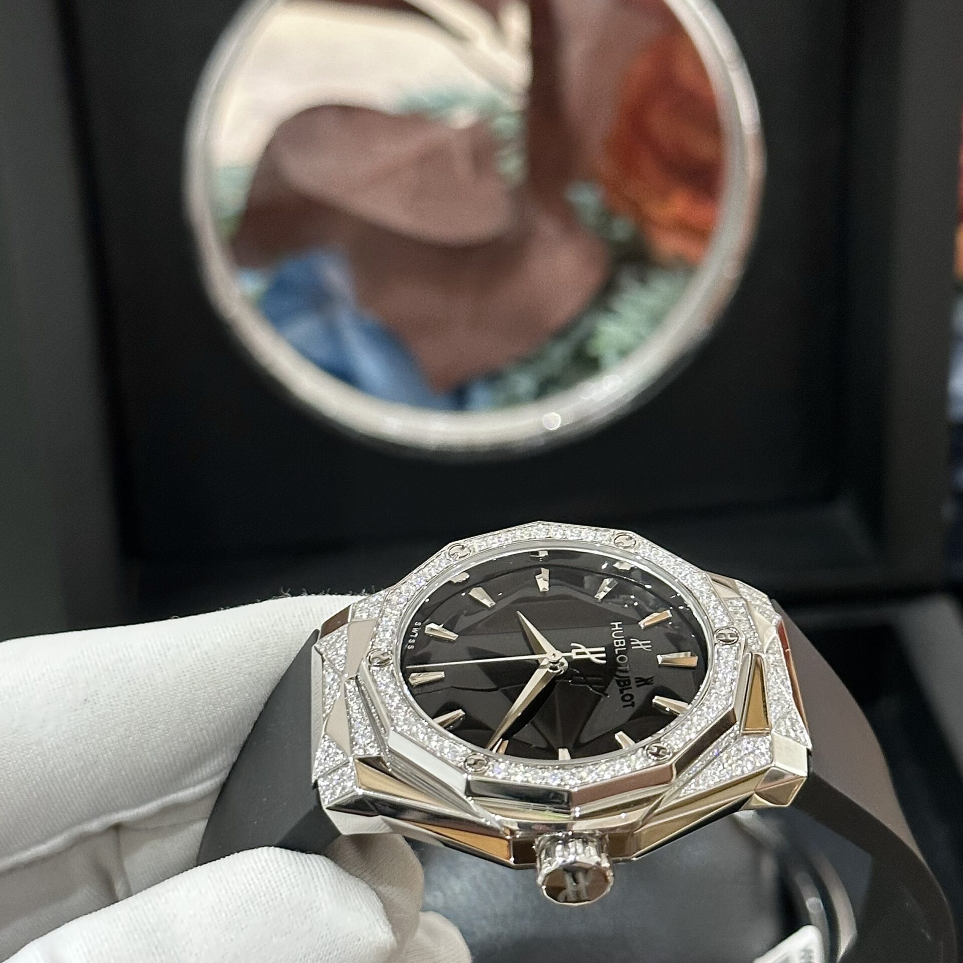 Hublot Orlinski Black With Moissanite Diamond Replica 1:1 Watch 40mm - Top club