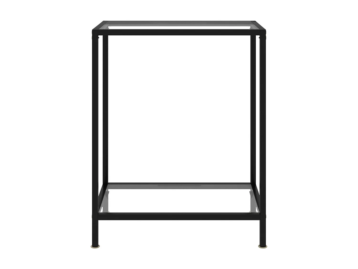 Table console Transparent 60x35x75 cm Verre trempé