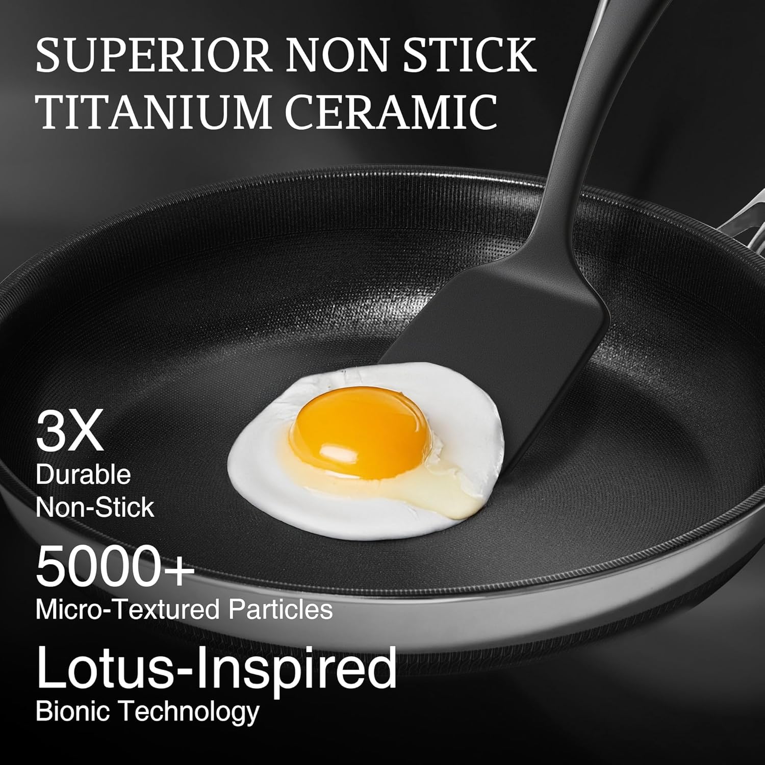KITEXPERT Non Stick Frying Pans Set - 2 Piece (10, 12