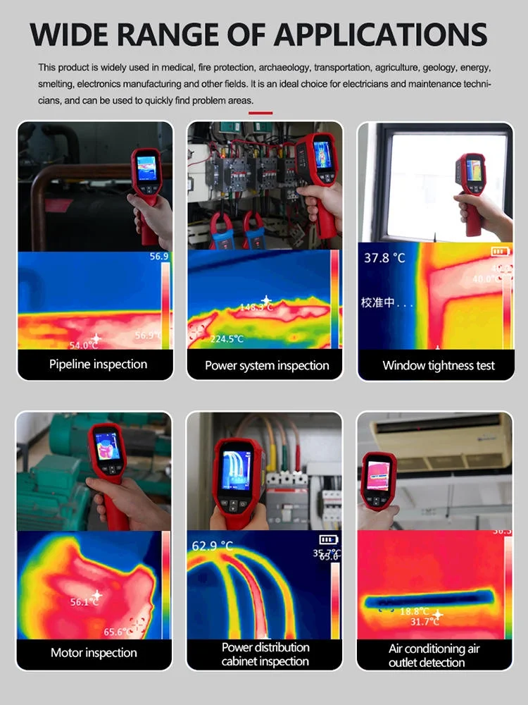 UNI-T UTI120S Thermal Imaging Camera 120x90 IR Resolution 10800 Pixels -20~400�� 2 Meter Drop Durability IP54 Rechargeable 16GB MicroSD - Image 14