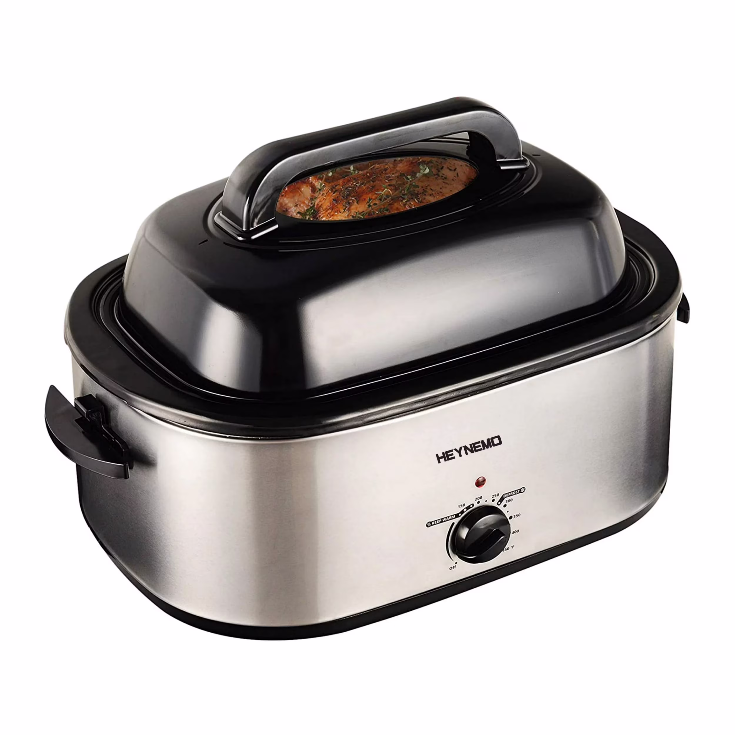 Superjoe 26QT Electric Roaster Oven, Stainless Steel, Self-Basting Lid Removable Insert Pot, Black - Image 7
