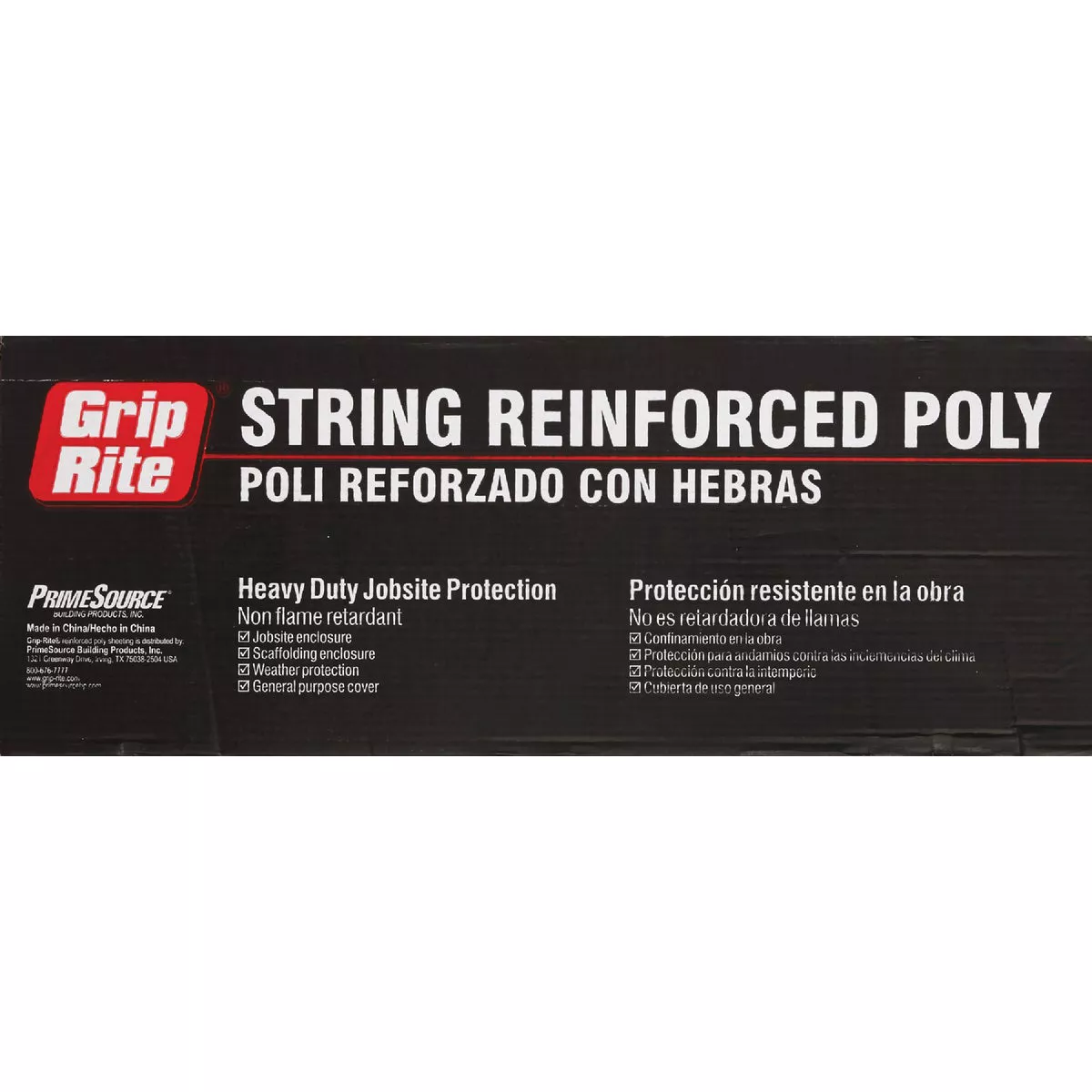 Grip-Rite 20 Ft. X 100 Ft. String Reinforced Poly Film Clear 6 Mil. Plastic Sheeting