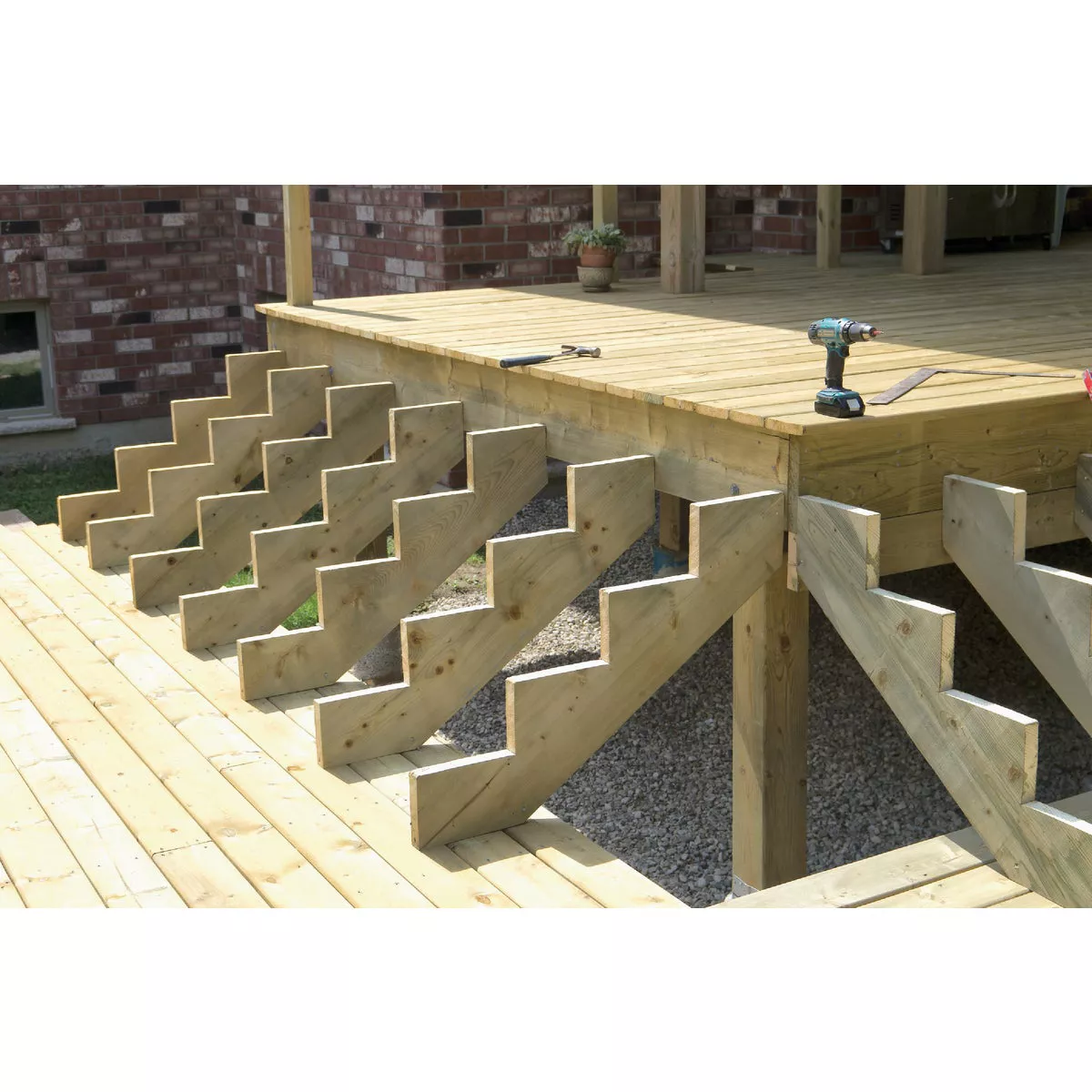 Kitzmans 3-Step Pressure Treated Precut Stair Stringer