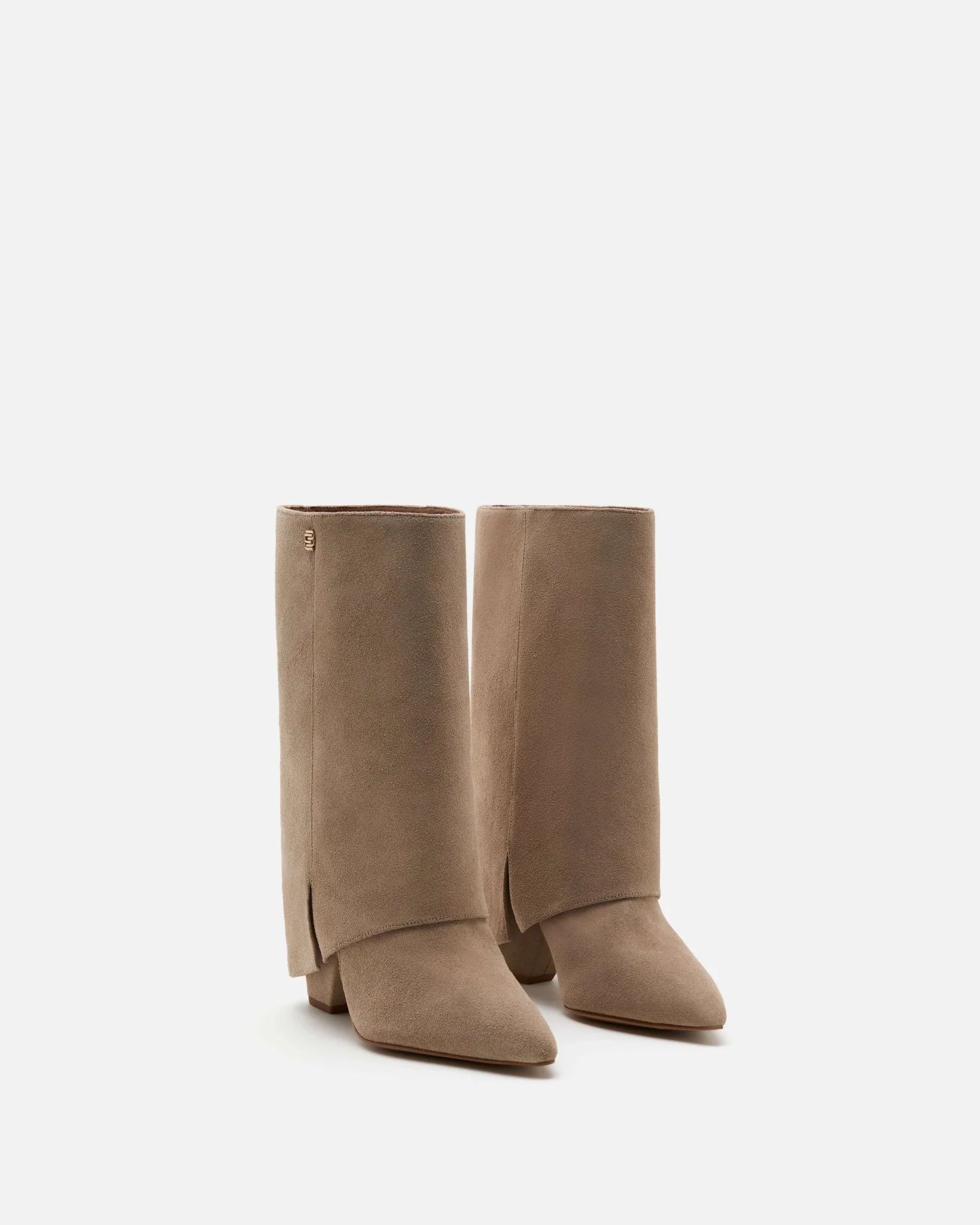 BOOTS KOURTNEY/VEL - En cuir velours sable