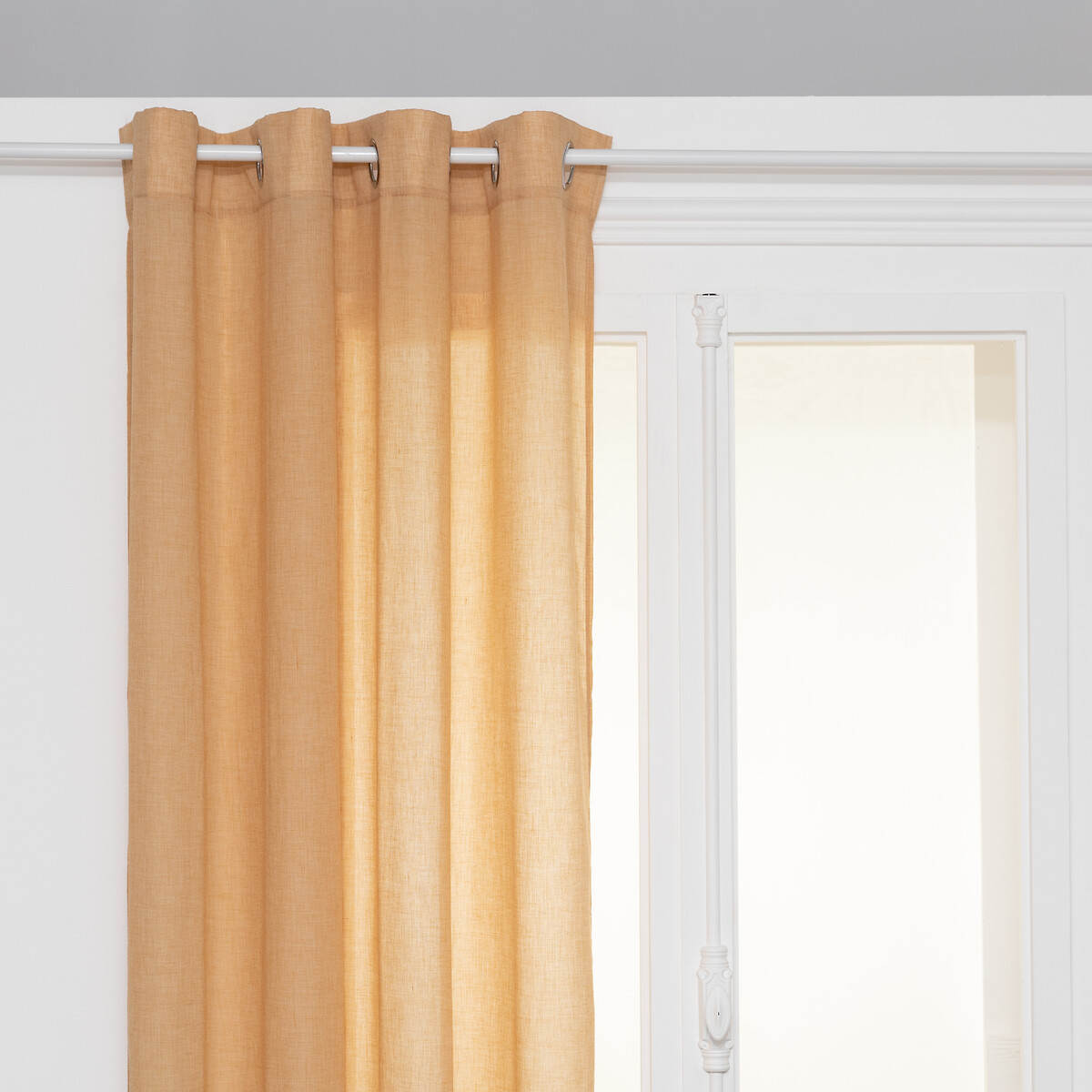 Sheer Curtain "Paxta" Cumin yellow, 135x240 cm