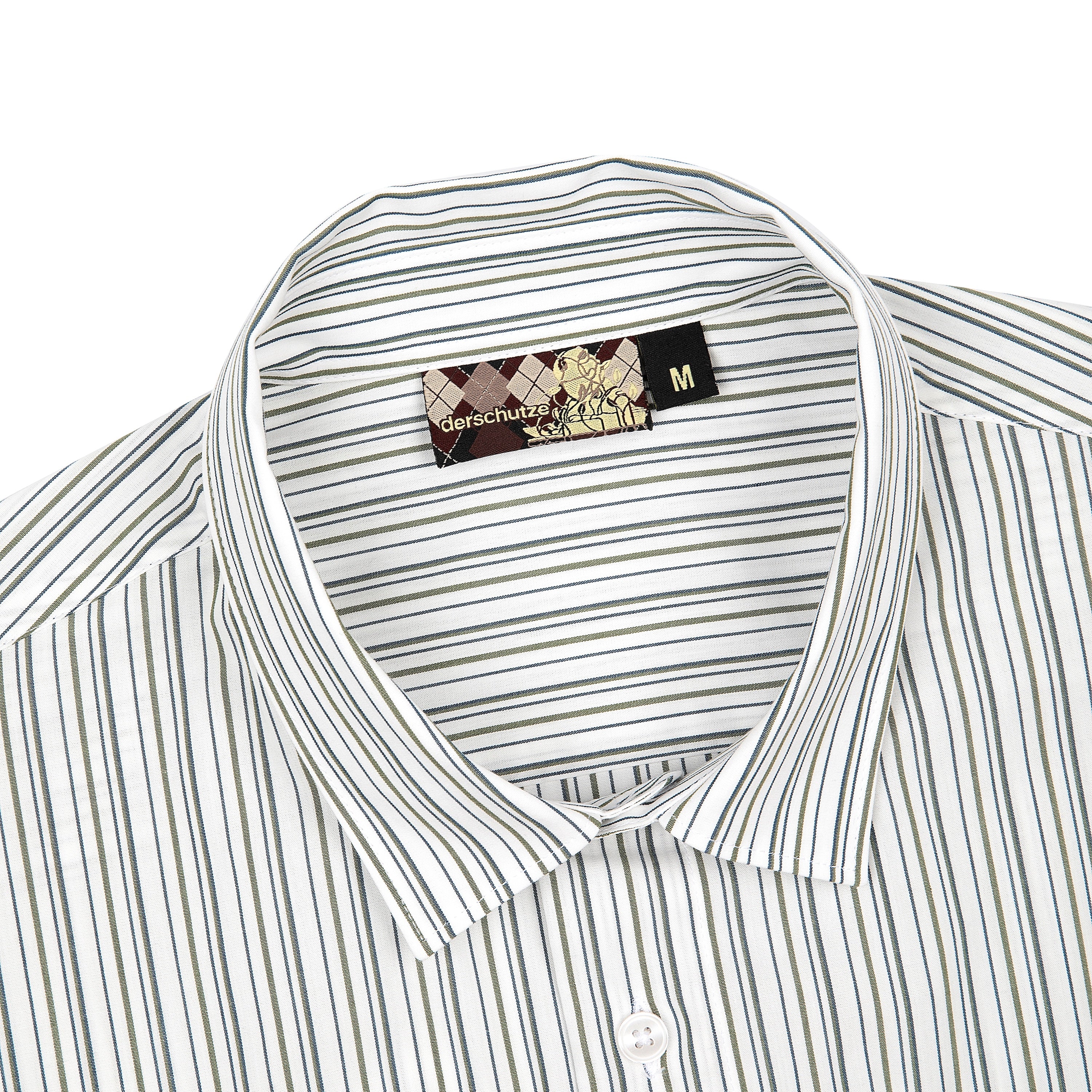 "garden of eden" white-green striped Shirt